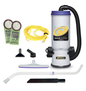 lot 10 image: PROTEAM Super CoachVac 10 Qt. Commercial Backpack Vacuum Cleaner with Xover Multi-Surface Telescoping Wand Tool Kit