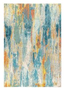 lot 56 image: JONATHAN Y Contemporary Pop Modern Abstract Vintage Waterfall Light BlueMulti 4 ft. x 6 ft. Area Rug