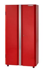 lot 62 image: HUSKY 36 in. W x 72 in. H x 18 in. D Steel Tall Garage Cabinet in Red