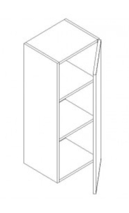 lot 77 image: JSI Dover Kitchen Cabinets-  Single Door Wall Cabinet
