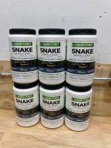 lot 81 image: LIQUID FENCE Lot of 6-  Repellent Snake Granule (2 Pounds Per Container)