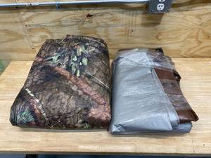 lot 96 image: Lot of 2 Tarps-  One Camo and One Brown