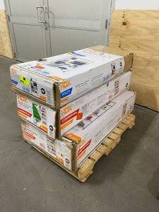 lot 100 image: HDX Lot of 3-  Various Sized Shelving Units