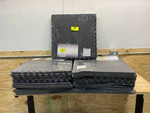 lot 113 image: OTTOMANSON Lot of 9-  Multi-Purpose Black 24 in. x 24 in. EVA Foam Interlocking Anti-Fatigue Exercise Tile Mat (6 Per Pack)
