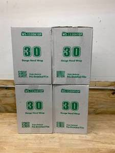 lot 104 image: Lot of 4 Cases of-  30 Gauge Hand Wrap (4 rollscase)