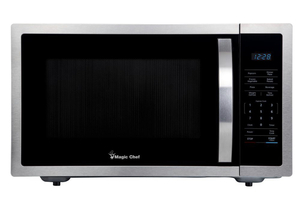 lot 127 image: MAGIC CHEF 1.6 cu. ft. Countertop Microwave in Stainless steel with Gray Cavity