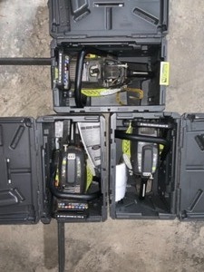 ASSORTED RYOBI CHAINSAWS VARIOUS SIZES, SEE PICTURES