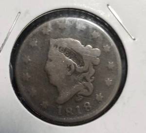 1818 US MATRON HEAD LARGE CENT