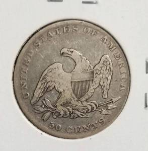 1837 US CAPPED BUST SILVER HALF DOLLAR