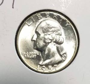 1957 WASHINGTON SILVER QUARTER BU-UNC