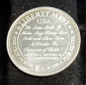 1 TROY OZ. .999 FINE SILVER STATUE OF LIBERTY ROUND