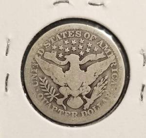 1914 BARBER SILVER QUARTER