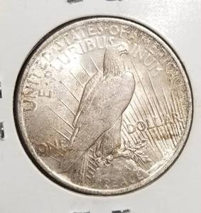 1923 PEACE SILVER DOLLAR