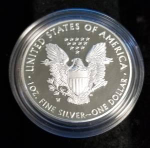 2016 PROOF AMERICAN SILVER EAGLE 1 TROY OZ. .999 FINE SILVER ORIGINAL PACKAGING