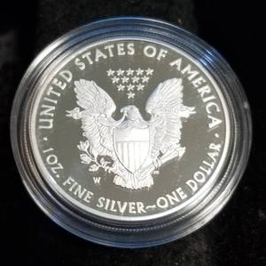 2008 PROOF AMERICAN SILVER EAGLE 1 TROY OZ. .999 FINE SILVER