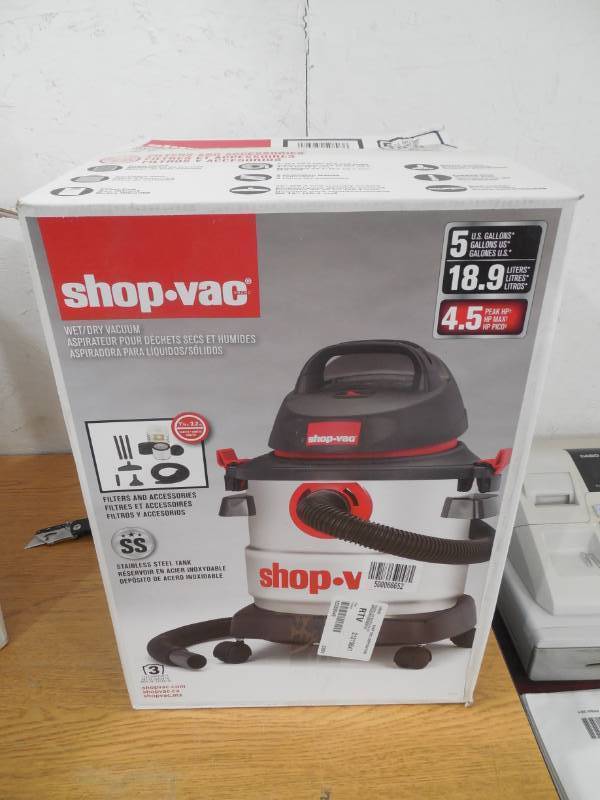 Shop-Vac - WetDry Canister Vacuum - Silver