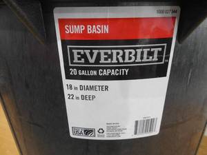18 in. x 22 in. Sump Pump Basin