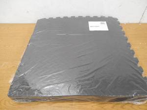 Black 24 in. x 24 in. Foam Interlocking Gym Flooring (24 sq. ft.) (6-Pack)