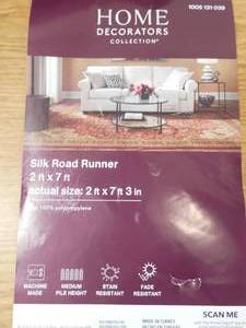 Silk Road Red 2 ft. x 7 ft. Medallion Runner Rug