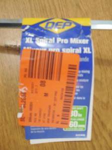 30 in. Pro Spiral Mixing Paddle by QEP