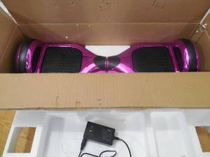 GlareWheel 36V Hoverboard with Bluetooth Speakers - Purple