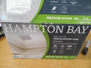 80 CFM Ceiling Mount Roomside Installation Bathroom Exhaust Fan by Hampton Bay