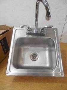 20 Gauge Stainless Steel 15 in. 2-Hole Drop-in Bar Sink by Elkay
