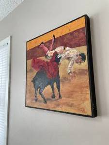 lot 6 image: Set of two (2) original Impasto paintings
