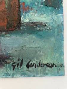 lot 7 image: Vintage, brightly colored pallet knife