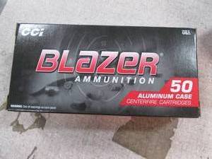 lot 5 image: Blazer Ammunition Aluminum Case Cen...