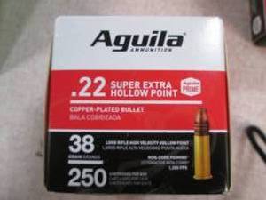 lot 7 image: Aguila Ammunition .22 Super Extra H...