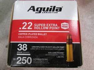lot 8 image: Aguila Ammunition .22 Super Extra H...