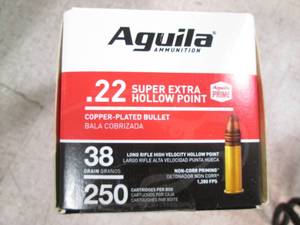 lot 10 image: Aguila Ammunition .22 Super Extra H...