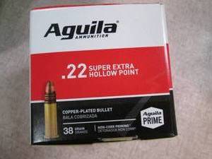 lot 13 image: Aguila Ammunition .22 Super Extra H...