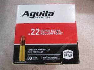 lot 14 image: Aguila Ammunition .22 Super Extra H...