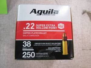 lot 17 image: Aguila Ammunition .22 Super Extra H...