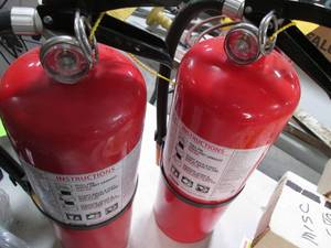 lot 44 image: Lot of 2 fire extinguishers...