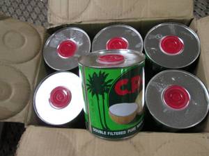 lot 136 image: Case of 12 cans C.P.C. Double Filte...
