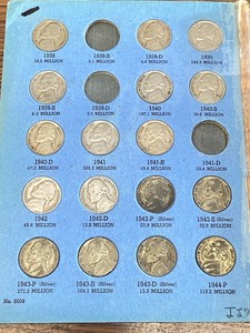 1938-1957 Jefferson Nickel Folder