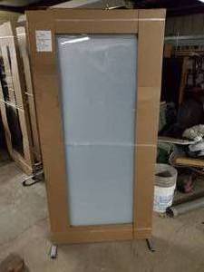 lot 7 image: Frosted Glass 36 wide x 77 tall