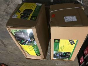 Lot of 2 John Deere Rear Bagger 42 in open box not used see pictures