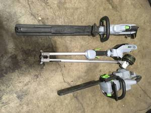 Lot of assorted Ego Outdoor Tools various models and conditions see pictures Tools only