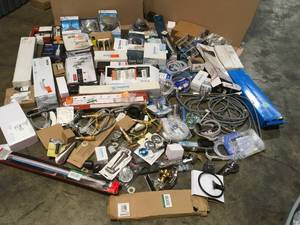 Lot of assorted Plumbing Items and accesories various conditions customer returns see pictures