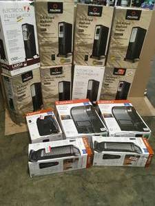 Lot of assorted Electric Heaters various models and conditions see pictures