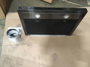 AKDY Under Cabinet Black Painted Stainless Steel Push Panel Range Hood see pictures