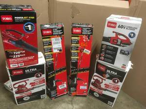 Lot of assorted Toro Outdoor Tools various models and conditions see pictures