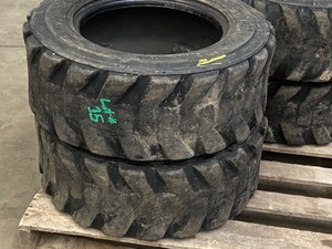 lot 15 image: Set Of (4) 10x16.5 Skid-Loader Tires