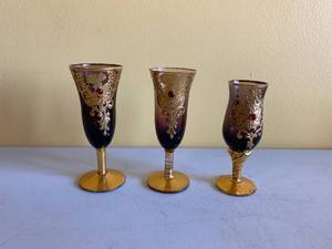 lot 157 image: 3 Sherry Glasses