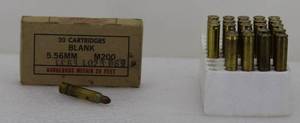 lot 14 image: 20 5.56mm Blanks & misc .223