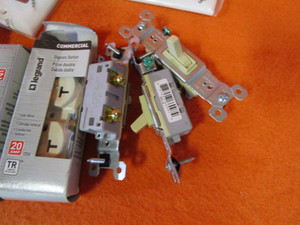 lot 49 image: Switches, Outlets, Electrical Boxes & Misc.